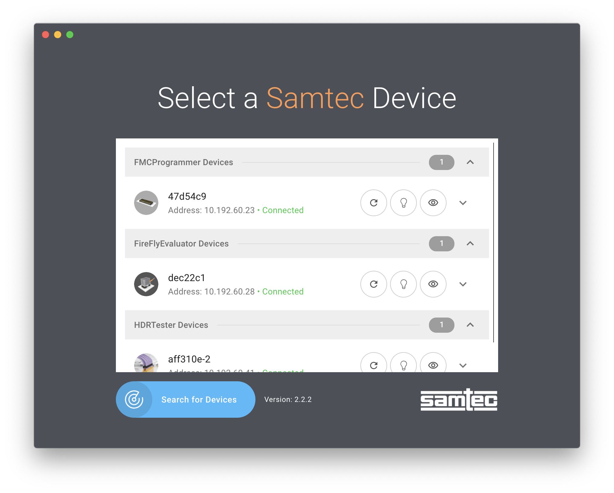 Samtec Device Connect